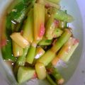 sawasour's cooksnap of when they made アスパラと胡瓜の即席梅漬け.