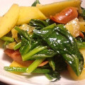 ★こびと★'s cooksnap of when they made ほうれん草とじゃがいもの炒めもの.