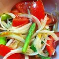 ちはるねこ's cooksnap of when they made トマトとアスパラのさっぱりマリネ風サラダ.