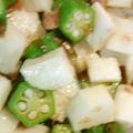 シューアラクレーム's cooksnap of when they made しやきっと長芋とオクラポン酢.
