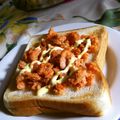 大福のあしあと's cooksnap of when they made 鮭マヨトースト.