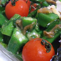 ＊まめゴマ＊'s cooksnap of when they made えのきとオクラで夏の梅しそさっぱり酢の物.