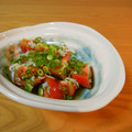つちかな's cooksnap of when they made トマトとしらすの和えもの♪.