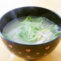 ともりん0203's cooksnap of when they made レタスと卵の中華スープ.