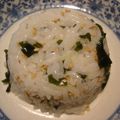Maraisin's cooksnap of when they made ワカメ×胡麻のおにぎり　わさび風味.