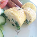 きじとしろ's cooksnap of when they made エノキとにらは♡卵に丸く包まれて♡.