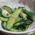 ぴろめぐちー's cooksnap of when they made きゅうりであと一品！ごま味噌大葉風味♪.