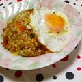 HayaTikaze's cooksnap of when they made ご飯に一手間♪まろやかな簡単カレー炒飯.