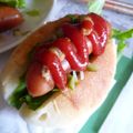 mekafufu's cooksnap of when they made お店で食べたホットドック☆.