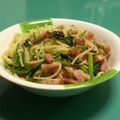 きりん４'s cooksnap of when they made ベーコンとほうれん草のペペロンチーノ.