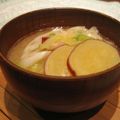 nao-mi's cooksnap of when they made 減塩☆さつまいもの胡麻味噌汁.