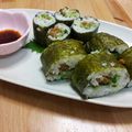 たまCO's cooksnap of when they made 納豆 青じそ ねぎ巻き寿司.