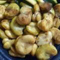 ほげウサ。's cooksnap of when they made ♪そら豆とウインナーのガーリック炒め♪.