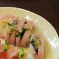 toothshell's cooksnap of when they made ★かまぼこon塩麹わさ醤油★.