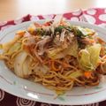 ふんわりしょこら's cooksnap of when they made カリカリジャコの焼きうどん(そば).