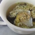 さきぽっぽ's cooksnap of when they made 生姜でポカポカ✿レタスと海苔のスープ.