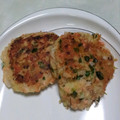 あゆぽー's cooksnap of when they made 焼け鮭のあらほぐしdeじゃが鮭お焼き.