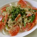 快くん's cooksnap of when they made 胡麻だれうどん+オクラの胡麻和え.