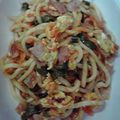 midorun's cooksnap of when they made ケッチャプ味の✿イタリアン焼きうどん✿.
