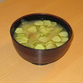 もんしゅしゅ's cooksnap of when they made きゅうりと梅の冷たいみそ汁.