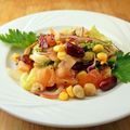 Giant corn's cooksnap of when they made トルコの家庭料理☆豆のミックスサラダ.