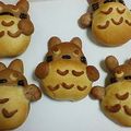 プリン12345's cooksnap of when they made トトロのキャラパン♪全部パン生地で！！.