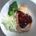 ぷうたん's cooksnap of when they made 楽ウマ★豚ロースのケチャップステーキ.