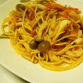 はなっこりー's cooksnap of when they made お一人様のトマトナンプラーパスタ②.