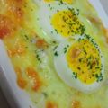 riaelephan's cooksnap of when they made 手作りホワイトソースの卵グラタン.