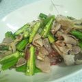 アニブラ's cooksnap of when they made 豚こまとオクラの炒め物.