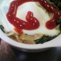 yukko78's cooksnap of when they made 朝食に★レンジdeほうれん草のココット.