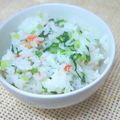 yamita's cooksnap of when they made 栄養満点！大根葉と桜海老のおにぎり.