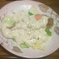 love048's cooksnap of when they made 鮭のムニエル～オニオンクリームソース～.