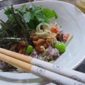 たんたんのママ's cooksnap of when they made 塩麹ご飯で　鮭梅わさび丼　～茶の香り.