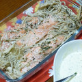 B子chan's cooksnap of when they made 鮭ときのこのマリネ　レンジ蒸し.