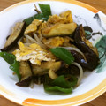 carimakan's cooksnap of when they made なすとピーマンの卵とじ.
