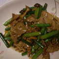 ゆのりん☆'s cooksnap of when they made ＊にんにくの芽と豚肉の炒めもの＊.