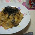 さかいみゆ's cooksnap of when they made 豚とキムチと納豆のクリームパスタ.
