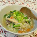 バカリャウ's cooksnap of when they made 参鶏湯風鶏雑炊.
