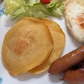 クックGT06PS☆'s cooksnap of when they made ふわっもち♡米粉とお豆腐パンケーキ.