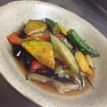 ●あやすけ●'s cooksnap of when they made 彩り鮮やか/茄子とカボチャの揚げ浸し.