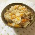 m@n@'s cooksnap of when they made 舞茸1つで♪塩麹の幸せ炊き込みご飯♡.