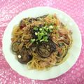 みなみんくっきんぐ's cooksnap of when they made 和風パスタ　シイタケ入り　手抜きだけど.