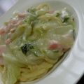 アレキサンドライト's cooksnap of when they made 魚肉ソーセージと白菜のクリームパスタ.