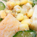 熊人すみこ's cooksnap of when they made 厚揚げときゅうりとコーンのごま酢味噌和え.