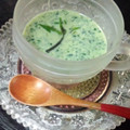でめきん女将's cooksnap of when they made つるむらさきの冷製スープ ʕ•ܫ•ʔ.