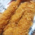 ユーロン's cooksnap of when they made ➏　くるっと丸まらない♫海老フライ　➏　.