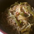 muanna's cooksnap of when they made 簡単！もやし・ピーマン・ひき肉味噌炒め丼.