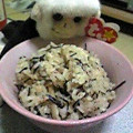 サンソン's cooksnap of when they made キノコとアラメの炊き込みご飯.
