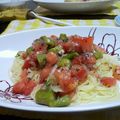 ティー's cooksnap of when they made お手軽♪トマトの冷製カッペリーニ.